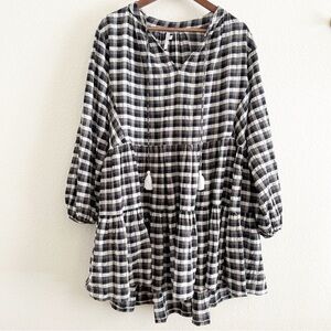 Seafolly Austrailia Black and White Gingham Dress M/L